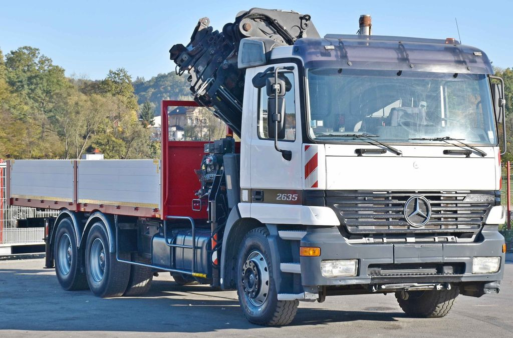 Mercedes-Benz ACTROS 2635 Pritsche 6,40m + HIAB 400 E-5 + FUNK - Camion grue: photos 3 Mercedes-Benz ACTROS 2635 Pritsche 6,40m + HIAB 400 E-5 + FUNK - Camion grue: photos 3