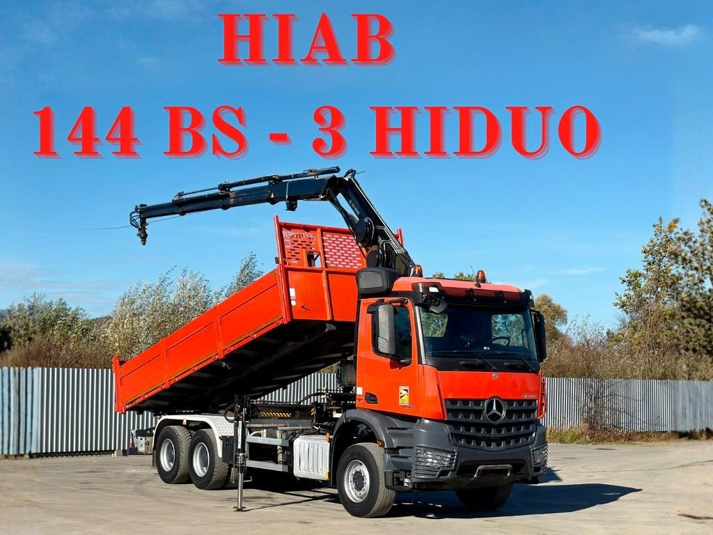 Mercedes-Benz AROCS 2640 *HIAB 144 BS - 3/FUNK  + * 6x4 - Camion benne, Camion grue: photos 1 Mercedes-Benz AROCS 2640 *HIAB 144 BS - 3/FUNK  + * 6x4 - Camion benne, Camion grue: photos 1
