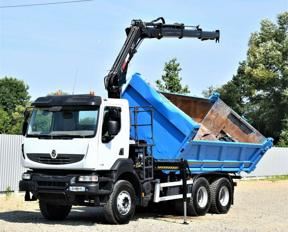 Renault KERAX 370 DXI* HIAB 122B-3 HIDUO/FUNK * 6x4 - Camion grue, Camion benne: photos 3 Renault KERAX 370 DXI* HIAB 122B-3 HIDUO/FUNK * 6x4 - Camion grue, Camion benne: photos 3