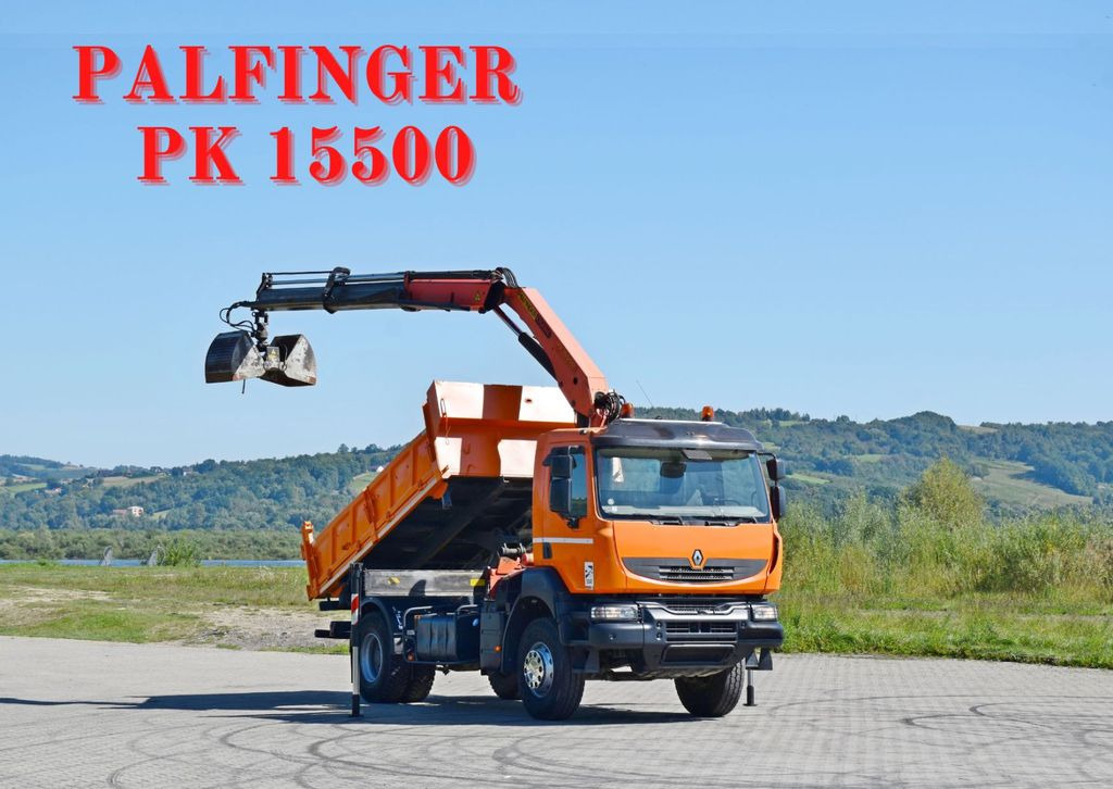 Renault KERAX 370 DXI* KIPPER 3,70m *PK 15500 + FUNK*TOP - Camion grue, Camion benne: photos 1 Renault KERAX 370 DXI* KIPPER 3,70m *PK 15500 + FUNK*TOP - Camion grue, Camion benne: photos 1