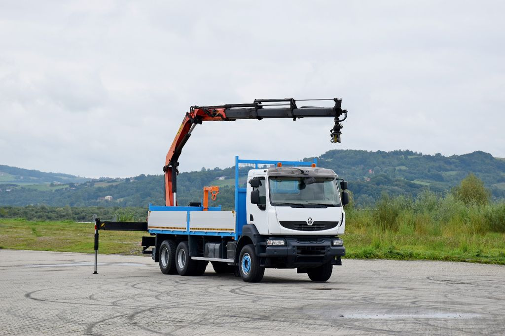 Renault KERAX 370 *PK 16502 + FUNK / 6x4 * TOP - Camion grue, Camion plateau: photos 2 Renault KERAX 370 *PK 16502 + FUNK / 6x4 * TOP - Camion grue, Camion plateau: photos 2