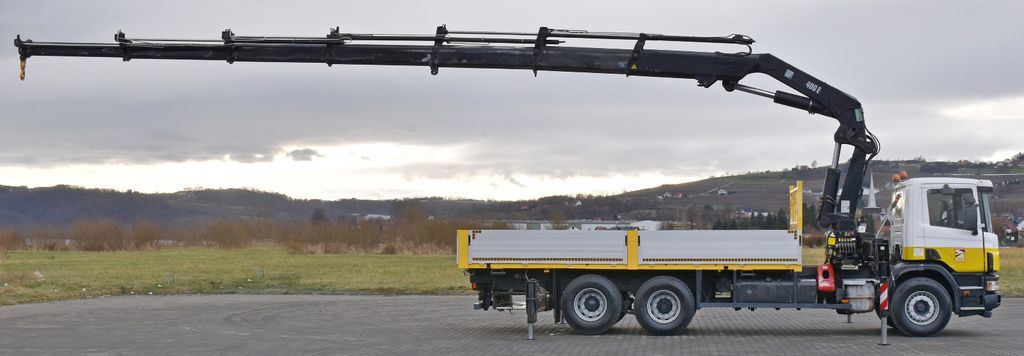 Scania 114 G 380 * PRITSCHE 6,10m * KRAN * 6x4 * TOP - Camion grue, Camion plateau: photos 5 Scania 114 G 380 * PRITSCHE 6,10m * KRAN * 6x4 * TOP - Camion grue, Camion plateau: photos 5