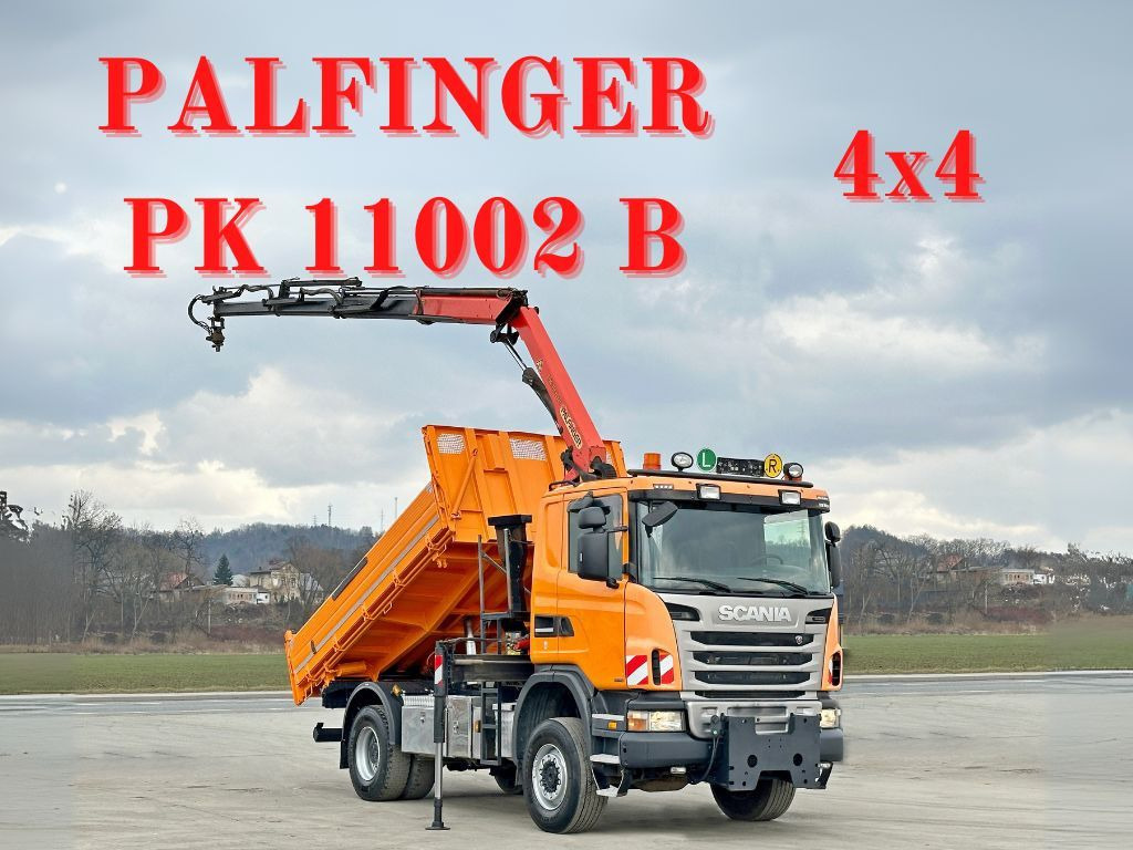 Scania G360 Kipper 4,10m *PK 11002 B + FUNK *4x4 Scania G360 Kipper 4,10m *PK 11002 B + FUNK *4x4 - Camion benne, Camion grue: photos 1 Scania G360 Kipper 4,10m *PK 11002 B + FUNK *4x4 Scania G360 Kipper 4,10m *PK 11002 B + FUNK *4x4 - Camion benne, Camion grue: photos 1