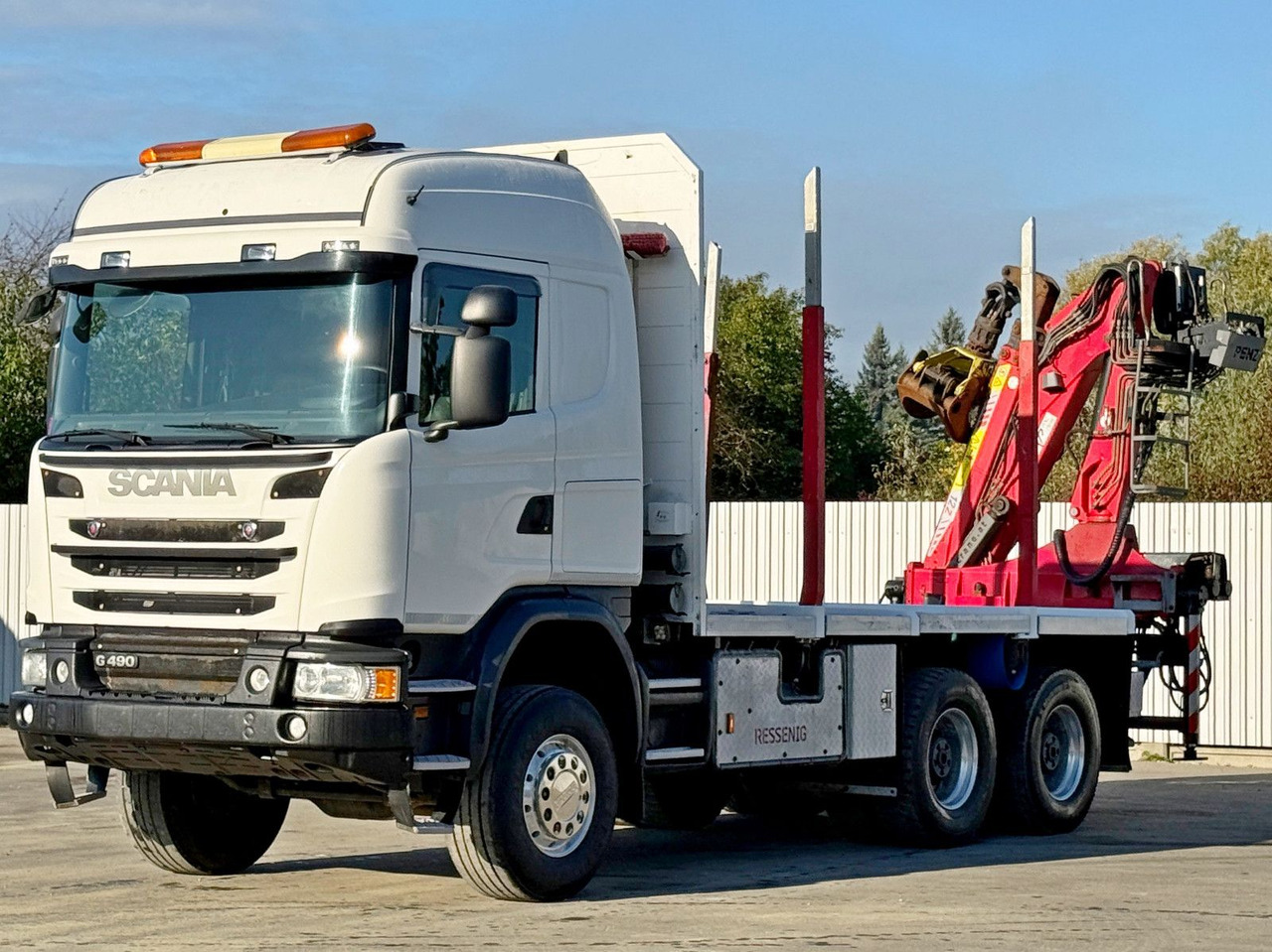 Scania G490* HOLZTRANSPORTER * PENZ 12Z8.70* 6x6 - Camion grue: photos 3 Scania G490* HOLZTRANSPORTER * PENZ 12Z8.70* 6x6 - Camion grue: photos 3