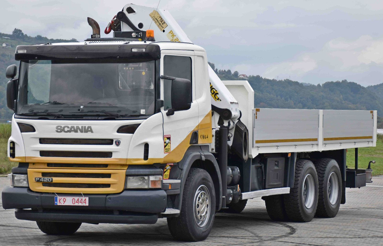 Scania P 420* PRITSCHE 6,40m * PK 29002+FUNK * 6x4 - Camion grue: photos 3 Scania P 420* PRITSCHE 6,40m * PK 29002+FUNK * 6x4 - Camion grue: photos 3