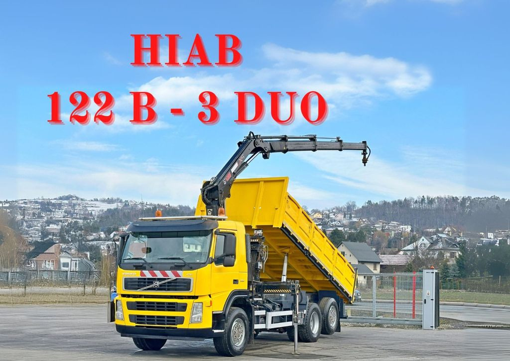 Volvo FM 330 Kipper 5,50m*HIAB 122 B -3 DUO*TOPZUSTAND - Camion grue, Camion benne: photos 1 Volvo FM 330 Kipper 5,50m*HIAB 122 B -3 DUO*TOPZUSTAND - Camion grue, Camion benne: photos 1