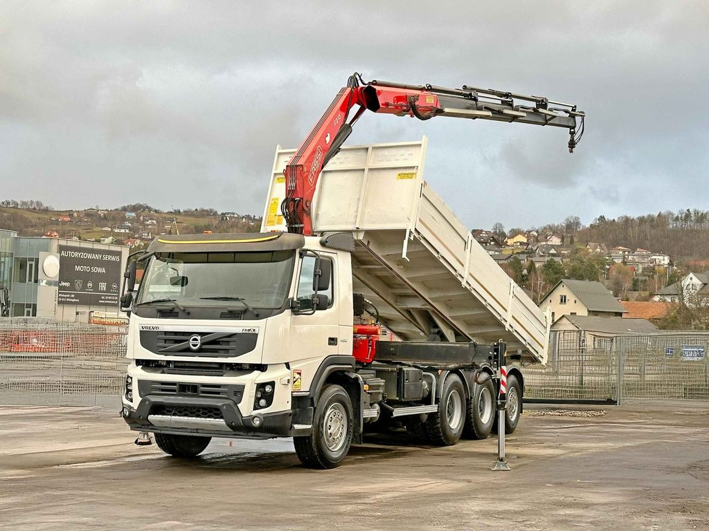 Volvo FMX 450 Kipper 6,50m*FASSI F215A.0.24 + FUNK*8x4 - Camion benne: photos 2 Volvo FMX 450 Kipper 6,50m*FASSI F215A.0.24 + FUNK*8x4 - Camion benne: photos 2