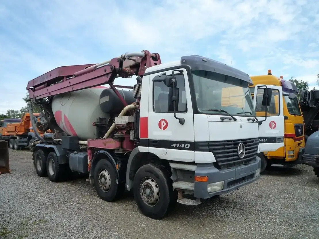 Mercedes-Benz Actros 4141 - Camion malaxeur pompe: photos 1 Mercedes-Benz Actros 4141 - Camion malaxeur pompe: photos 1