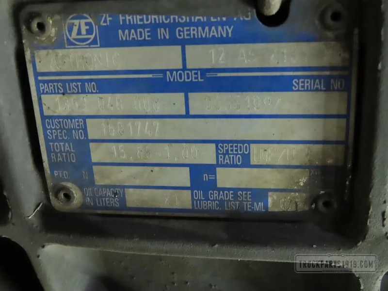 DAF Gearbox & Clutch Parts Versnellingsbak 12AS2131TD DAF - Boîte de vitesse pour Camion: photos 3 DAF Gearbox & Clutch Parts Versnellingsbak 12AS2131TD DAF - Boîte de vitesse pour Camion: photos 3