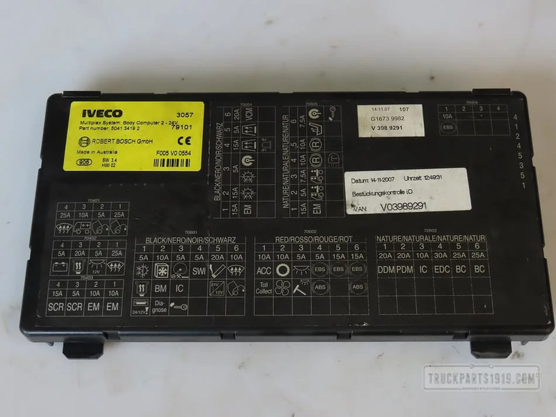 Iveco Electrical System Body computer 2 Iveco - Bloc de gestion pour Camion: photos 1 Iveco Electrical System Body computer 2 Iveco - Bloc de gestion pour Camion: photos 1