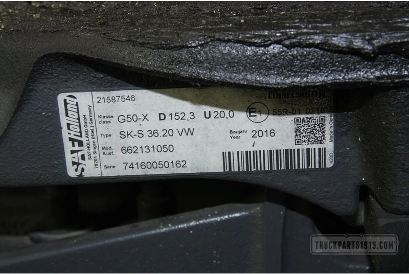 SAF Body & Chassis Parts Koppelschotel SK-S 36.20VW - Sellette d'attelage pour Camion: photos 2 SAF Body & Chassis Parts Koppelschotel SK-S 36.20VW - Sellette d'attelage pour Camion: photos 2