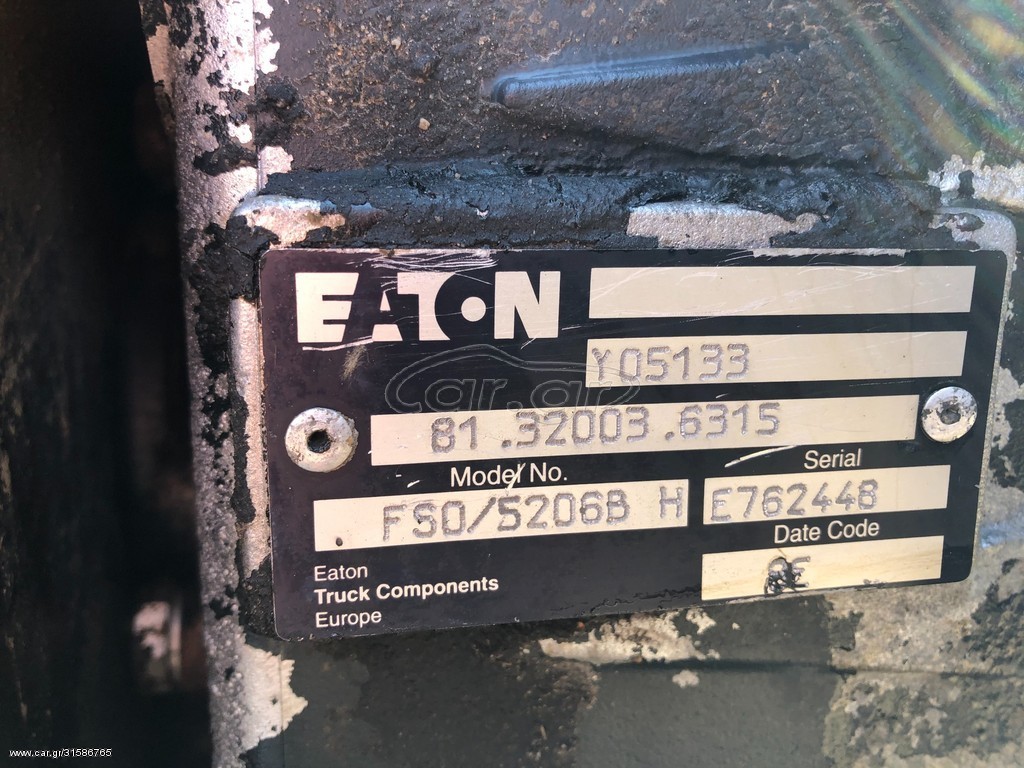 MAN EATON FSO5206B AND Y04178 - Boîte de vitesse: photos 1 MAN EATON FSO5206B AND Y04178 - Boîte de vitesse: photos 1