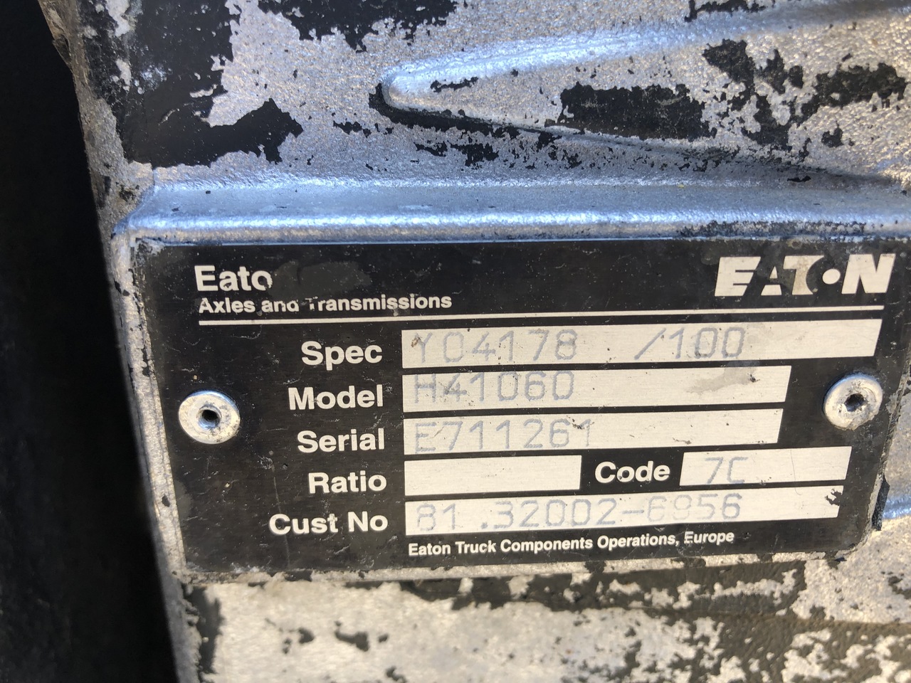 MAN EATON FSO5206B AND Y04178 - Boîte de vitesse: photos 5 MAN EATON FSO5206B AND Y04178 - Boîte de vitesse: photos 5