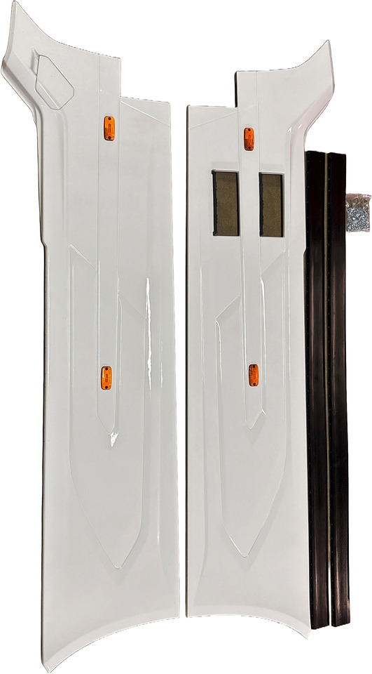 DAF XG XG+ XF ZIJSKIRT SET WB 4000mm 2022- COLOR CRISTAL WHITE , E1980,COMPLEET MET BEVESTIGING. 000217C1B - Pare-chocs pour Camion: photos 1 DAF XG XG+ XF ZIJSKIRT SET WB 4000mm 2022- COLOR CRISTAL WHITE , E1980,COMPLEET MET BEVESTIGING. 000217C1B - Pare-chocs pour Camion: photos 1