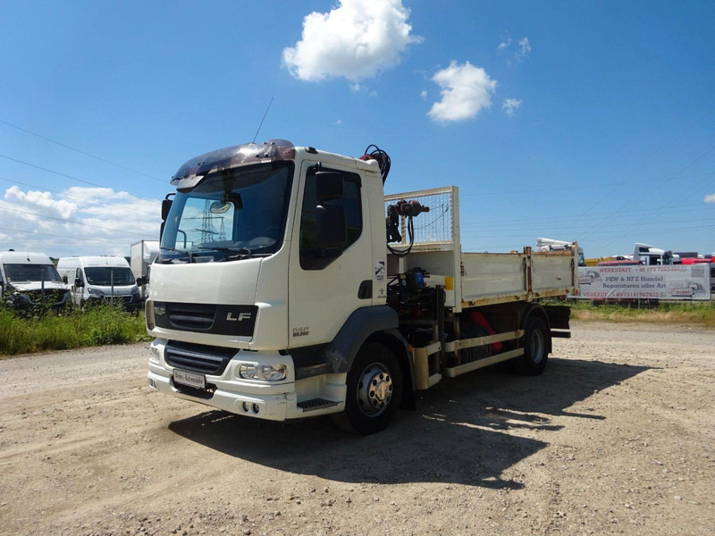 DAF 55.220 KRAN/KIPPER/KLIM A - Camion plateau, Camion grue: photos 1 DAF 55.220 KRAN/KIPPER/KLIM A - Camion plateau, Camion grue: photos 1