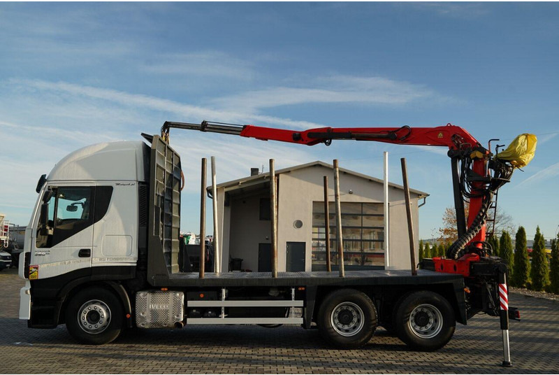 Iveco STRALIS 560 / 6X4 / DO DREWNA / DO DRZEWA / DO LASU / HDS PALFIN - Camion grumier, Camion grue: photos 3 Iveco STRALIS 560 / 6X4 / DO DREWNA / DO DRZEWA / DO LASU / HDS PALFIN - Camion grumier, Camion grue: photos 3