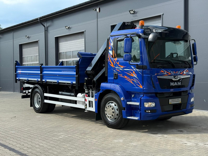 Camion benne MAN MAN TGM TGL TGS 18.250 // E6 // wywrotka + HDS HMF z pilotem //: photos 9