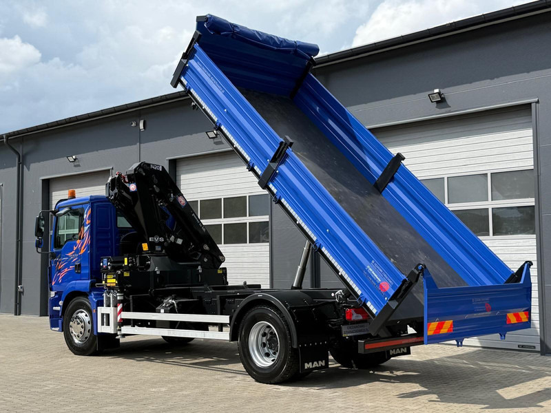 Camion benne MAN MAN TGM TGL TGS 18.250 // E6 // wywrotka + HDS HMF z pilotem //: photos 19