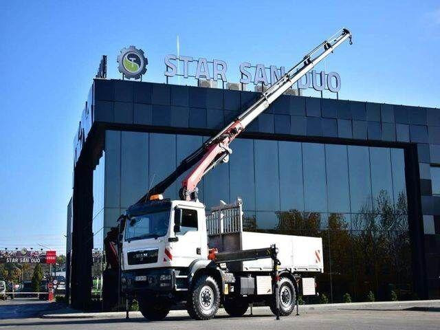 MAN TGM 18.340 4x4 PALFINGER PK 18002 CRANE WINCH - Camion plateau, Camion grue: photos 1 MAN TGM 18.340 4x4 PALFINGER PK 18002 CRANE WINCH - Camion plateau, Camion grue: photos 1