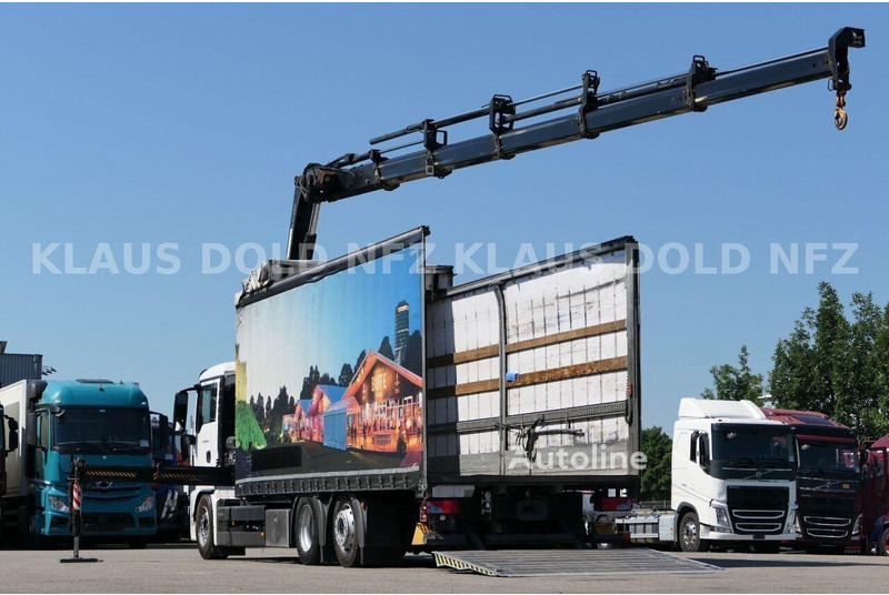 MAN TGS 22.440 - Curtain side+crane 6x2 - Camion à rideaux coulissants: photos 4 MAN TGS 22.440 - Curtain side+crane 6x2 - Camion à rideaux coulissants: photos 4