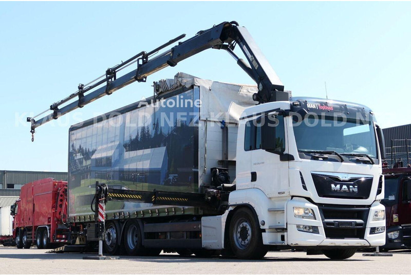 MAN TGS 22.440 - Curtain side+crane 6x2 - Camion à rideaux coulissants: photos 2 MAN TGS 22.440 - Curtain side+crane 6x2 - Camion à rideaux coulissants: photos 2