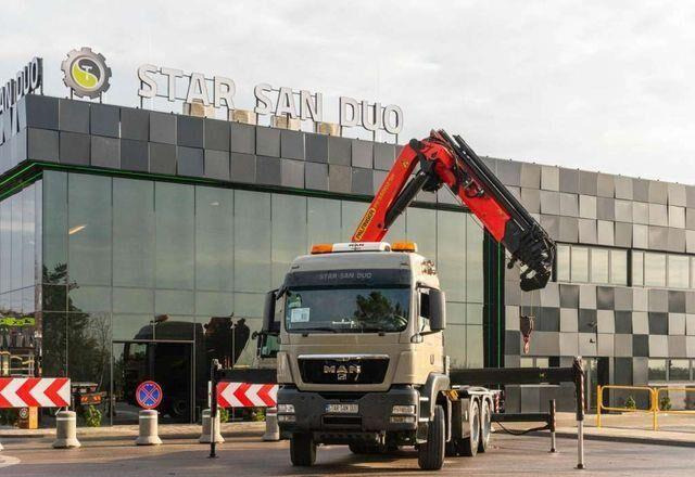 MAN TGS 26.480 6x6 PALFINGER PK 34002 SH Crane Winc - Camion plateau, Camion grue: photos 4 MAN TGS 26.480 6x6 PALFINGER PK 34002 SH Crane Winc - Camion plateau, Camion grue: photos 4