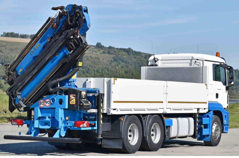 Camion plateau, Camion grue MAN TGS 26.480 * PK 27002 + JIB PJ060 + FUNK / 6x4: photos 7 Camion plateau, Camion grue MAN TGS 26.480 * PK 27002 + JIB PJ060 + FUNK / 6x4: photos 7