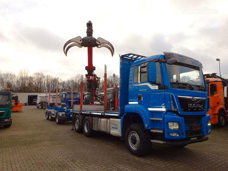 MAN TGS 28.500 6x4 Log truck + Crane Epsilon + Trailer - Camion grumier, Camion grue: photos 5 MAN TGS 28.500 6x4 Log truck + Crane Epsilon + Trailer - Camion grumier, Camion grue: photos 5