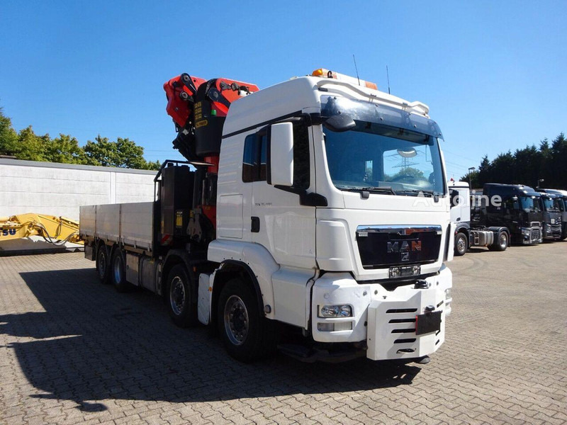 MAN TGS 35.480 - Flatbed + crane - Camion plateau, Camion grue: photos 2 MAN TGS 35.480 - Flatbed + crane - Camion plateau, Camion grue: photos 2
