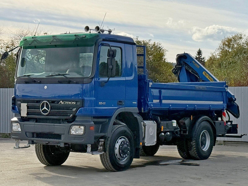 Mercedes-Benz ACTROS 1841 * PK 10501 + FUNK * TOP * 4x4 - Camion benne, Camion grue: photos 2 Mercedes-Benz ACTROS 1841 * PK 10501 + FUNK * TOP * 4x4 - Camion benne, Camion grue: photos 2
