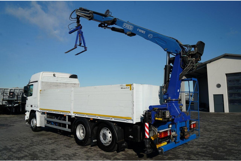 Mercedes-Benz ACTROS 2548 / 6x2 / BURTOWA - 6,5 M / OŚ PODNOSZONA / HDS FASSI - Camion plateau, Camion grue: photos 3 Mercedes-Benz ACTROS 2548 / 6x2 / BURTOWA - 6,5 M / OŚ PODNOSZONA / HDS FASSI - Camion plateau, Camion grue: photos 3