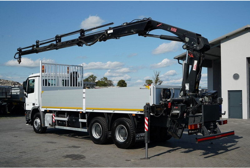 Mercedes-Benz ACTROS 2636 / 6x4 / SKRZYNIOWY 7 M + HDS HIAB - WYSÓW 12,6 M / - Camion plateau, Camion grue: photos 4 Mercedes-Benz ACTROS 2636 / 6x4 / SKRZYNIOWY 7 M + HDS HIAB - WYSÓW 12,6 M / - Camion plateau, Camion grue: photos 4