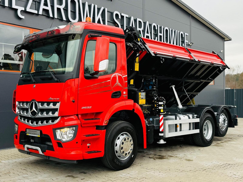 Camion benne, Camion grue Mercedes-Benz AROCS 2532 // E6 // wywrotka 3-Stronna + PALFINGER PK 14001-EH /: photos 15 Camion benne, Camion grue Mercedes-Benz AROCS 2532 // E6 // wywrotka 3-Stronna + PALFINGER PK 14001-EH /: photos 15