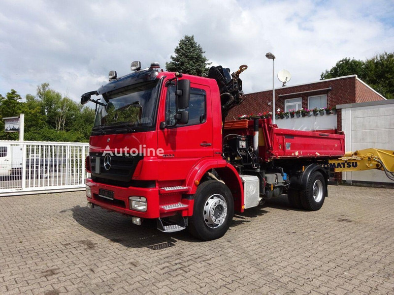 Mercedes-Benz Axor 1833 - Tipper+crane - Camion benne, Camion grue: photos 1 Mercedes-Benz Axor 1833 - Tipper+crane - Camion benne, Camion grue: photos 1