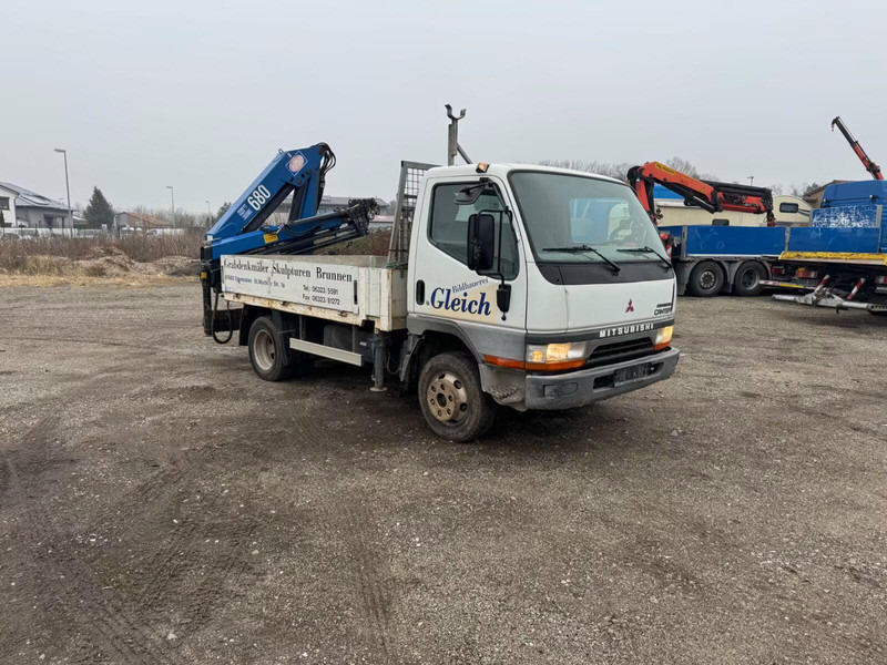 Mitsubishi Canter FE649 - Flatbed truck + crane - Camion plateau, Camion grue: photos 2 Mitsubishi Canter FE649 - Flatbed truck + crane - Camion plateau, Camion grue: photos 2