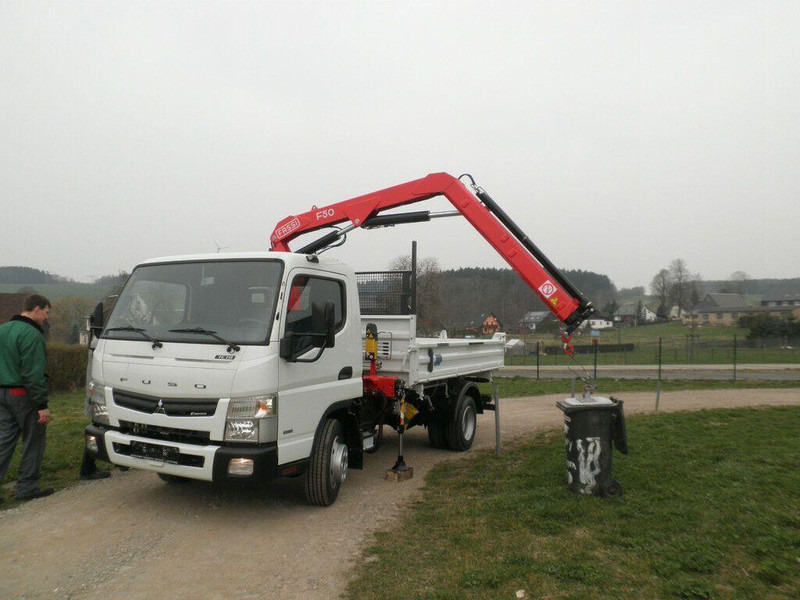 Mitsubishi Fuso Canter 7C15 - Tipper+crane - Camion benne, Camion grue: photos 1 Mitsubishi Fuso Canter 7C15 - Tipper+crane - Camion benne, Camion grue: photos 1