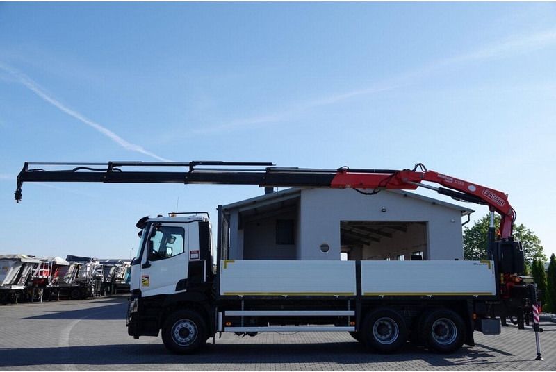 Renault C 380 / 6X4 / SKRZYNIOWY 6.4 M / + HDS FASSI F175A / MAX UDŹWIG - Camion plateau, Camion grue: photos 5 Renault C 380 / 6X4 / SKRZYNIOWY 6.4 M / + HDS FASSI F175A / MAX UDŹWIG - Camion plateau, Camion grue: photos 5