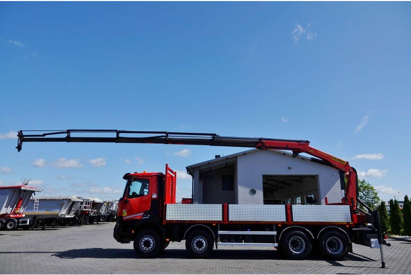 Renault C 430 / 8x4 / SKRZYNIOWY 7 M + HDS PALFINGER PK 2300-EH / WYSÓW - Camion plateau, Camion grue: photos 2 Renault C 430 / 8x4 / SKRZYNIOWY 7 M + HDS PALFINGER PK 2300-EH / WYSÓW - Camion plateau, Camion grue: photos 2