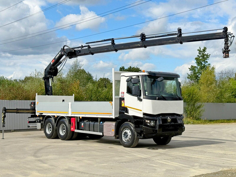 Renault C 430 *HIAB X - HIPRO 192 ES -4 + FUNK* 6x4 - Camion plateau, Camion grue: photos 2 Renault C 430 *HIAB X - HIPRO 192 ES -4 + FUNK* 6x4 - Camion plateau, Camion grue: photos 2