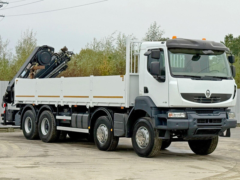 Renault KERAX 430 * HIAB 211 EP-5 HIDUO /FUNK *8x4 - Camion plateau, Camion grue: photos 3 Renault KERAX 430 * HIAB 211 EP-5 HIDUO /FUNK *8x4 - Camion plateau, Camion grue: photos 3