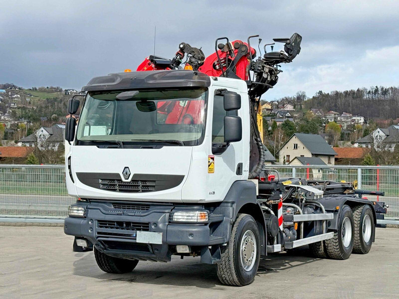 Renault KERAX 460 DXI * ABROLLKIPPER * EPSILON Q170Z69 * 6x4 - Camion ampliroll, Camion grue: photos 2 Renault KERAX 460 DXI * ABROLLKIPPER * EPSILON Q170Z69 * 6x4 - Camion ampliroll, Camion grue: photos 2
