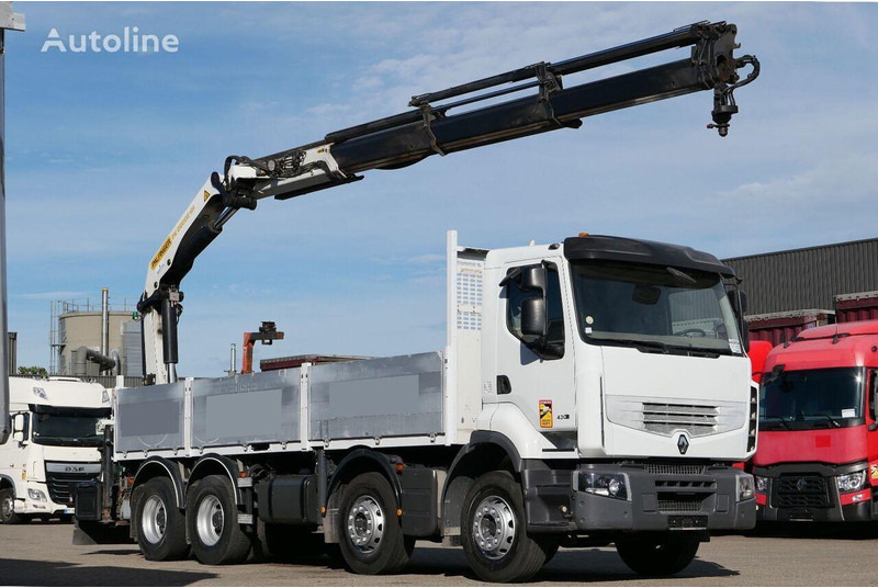 Renault Premium 430DXi - Camion plateau, Camion grue: photos 1 Renault Premium 430DXi - Camion plateau, Camion grue: photos 1