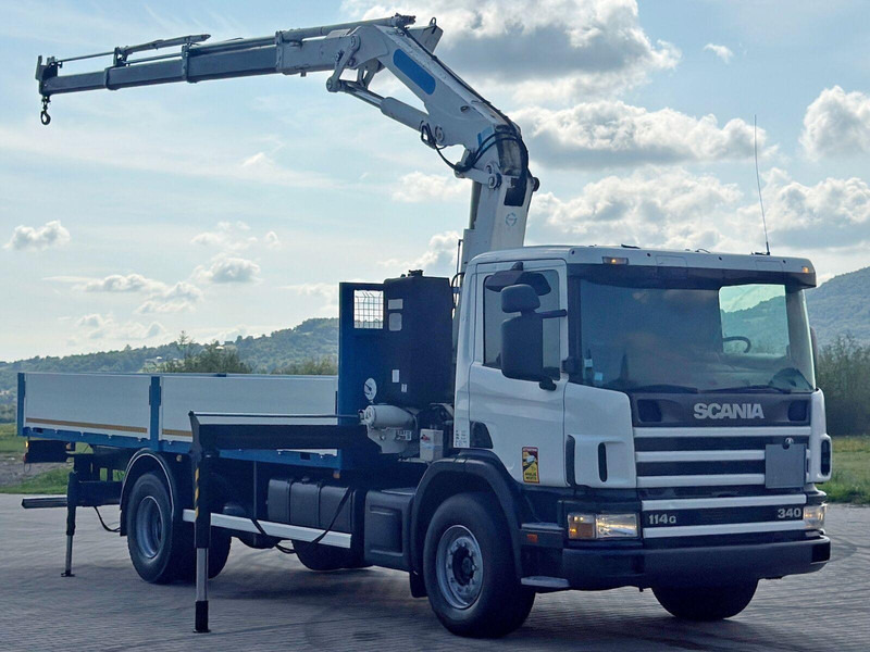 Scania 114 G 340 * PRITSCHE 7,00m * EFFER 210 3S + FUNK - Camion plateau, Camion grue: photos 2 Scania 114 G 340 * PRITSCHE 7,00m * EFFER 210 3S + FUNK - Camion plateau, Camion grue: photos 2