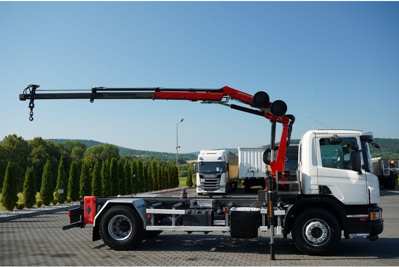 Scania P 280 / 4X2 / SIŁOWNIK DO WYWROTU / + HDS HMF 635 / UDŹWIG 1 500 - Camion benne: photos 5 Scania P 280 / 4X2 / SIŁOWNIK DO WYWROTU / + HDS HMF 635 / UDŹWIG 1 500 - Camion benne: photos 5