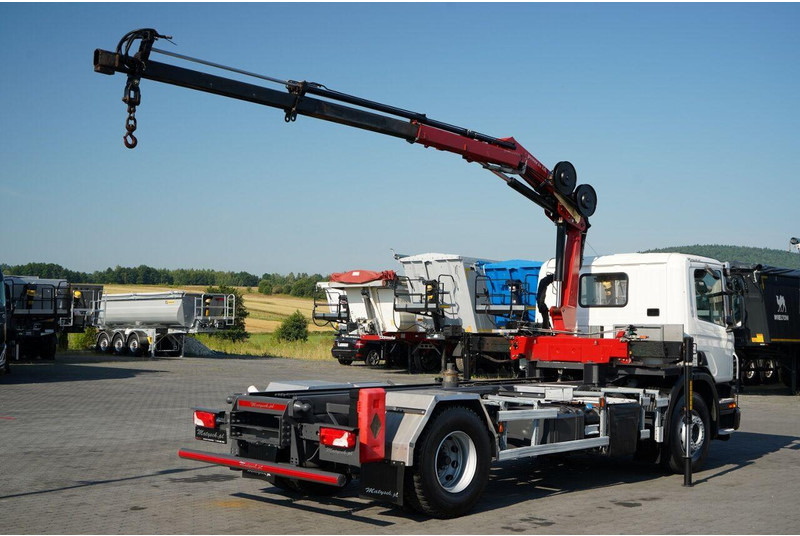 Scania P 280 / 4X2 / SIŁOWNIK DO WYWROTU / + HDS HMF 635 / UDŹWIG 1 500 - Camion benne: photos 4 Scania P 280 / 4X2 / SIŁOWNIK DO WYWROTU / + HDS HMF 635 / UDŹWIG 1 500 - Camion benne: photos 4