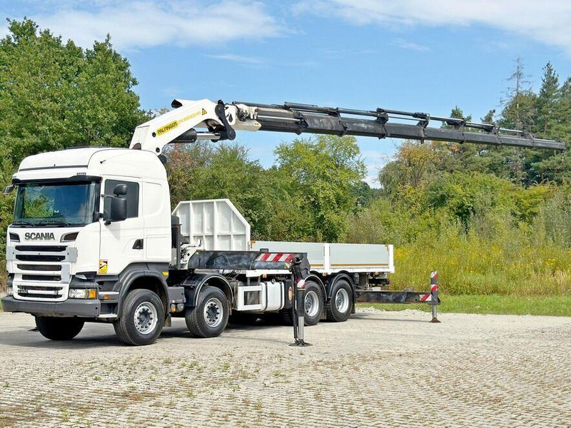 Scania R 500 * PK 88002 - EH G + FUNK * 8x4 *TOPZUSTAND - Camion plateau, Camion grue: photos 2 Scania R 500 * PK 88002 - EH G + FUNK * 8x4 *TOPZUSTAND - Camion plateau, Camion grue: photos 2