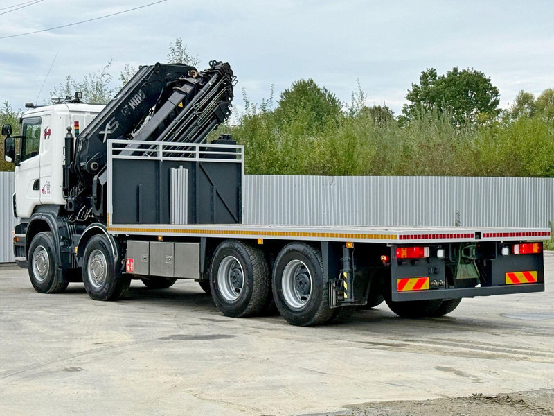 Camion plateau, Camion grue Scania R 620*PLATFORM 6,45m*HIAB 600 E - 9 + FUNK / 8x4: photos 6 Camion plateau, Camion grue Scania R 620*PLATFORM 6,45m*HIAB 600 E - 9 + FUNK / 8x4: photos 6