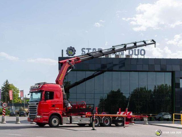 Scania R450 8x4 Palfinger PK 65002 SH HDS Crane - Camion plateau, Camion grue: photos 1 Scania R450 8x4 Palfinger PK 65002 SH HDS Crane - Camion plateau, Camion grue: photos 1