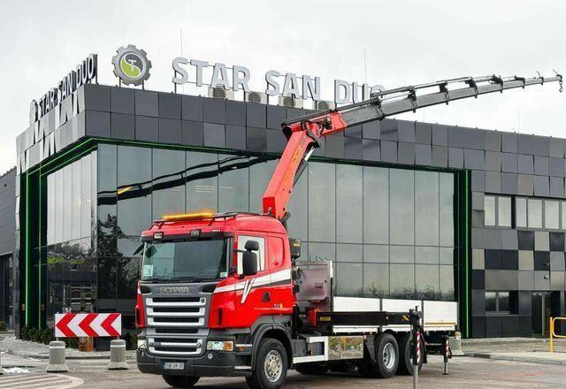 Scania R500 6x2 PALFINGER PK 29002 Crane Kran - Camion plateau, Camion grue: photos 1 Scania R500 6x2 PALFINGER PK 29002 Crane Kran - Camion plateau, Camion grue: photos 1