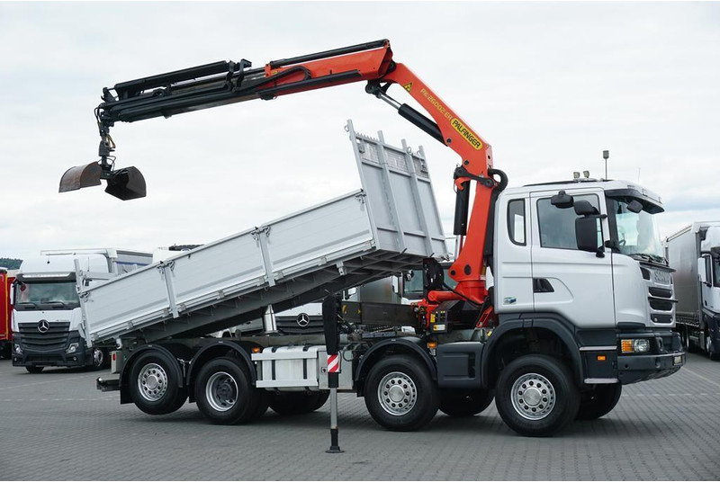 Scanvo G 400 / E 5 / 8 X 4 / 4 x 4 / WYWROTKA + HDS / TRIDEM / PALFINGE - Camion benne, Camion grue: photos 4 Scanvo G 400 / E 5 / 8 X 4 / 4 x 4 / WYWROTKA + HDS / TRIDEM / PALFINGE - Camion benne, Camion grue: photos 4